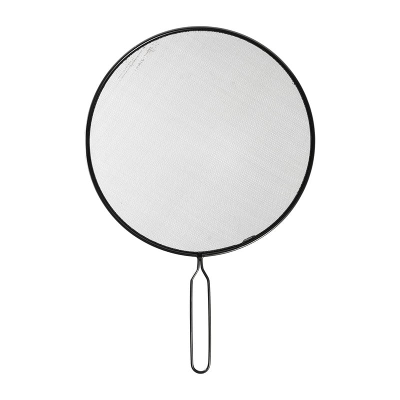 Anti-spatdeksel - zwart - 29 cm