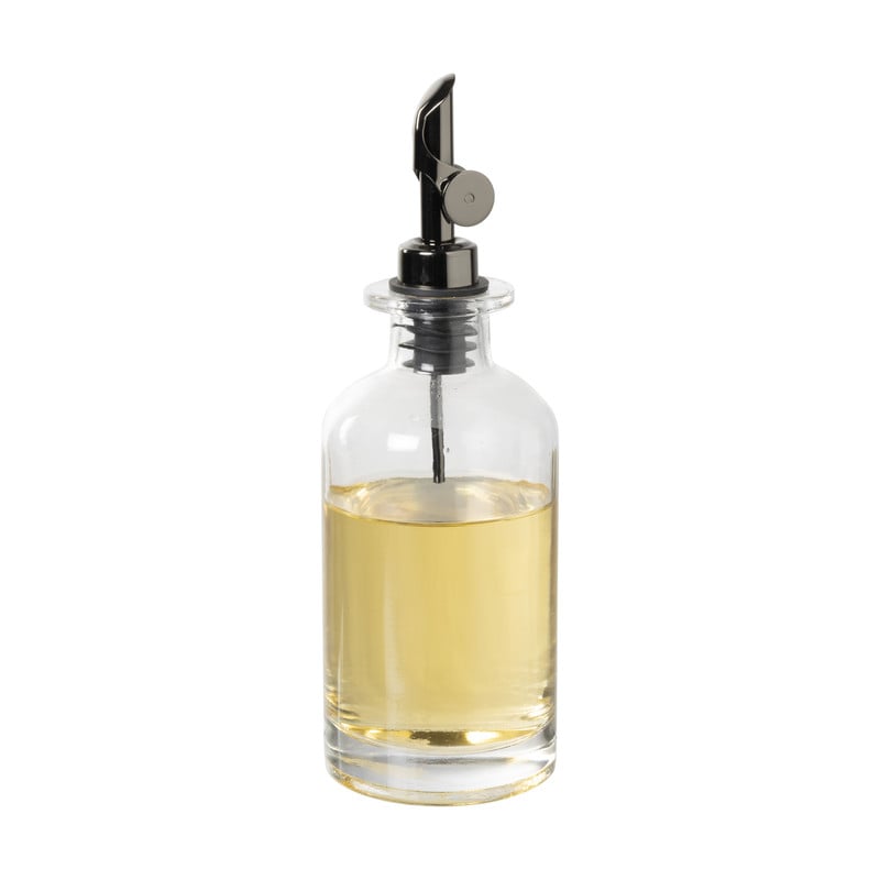 Olie- en azijnfles rond - glas - ø7x21.5 cm - 330 ml