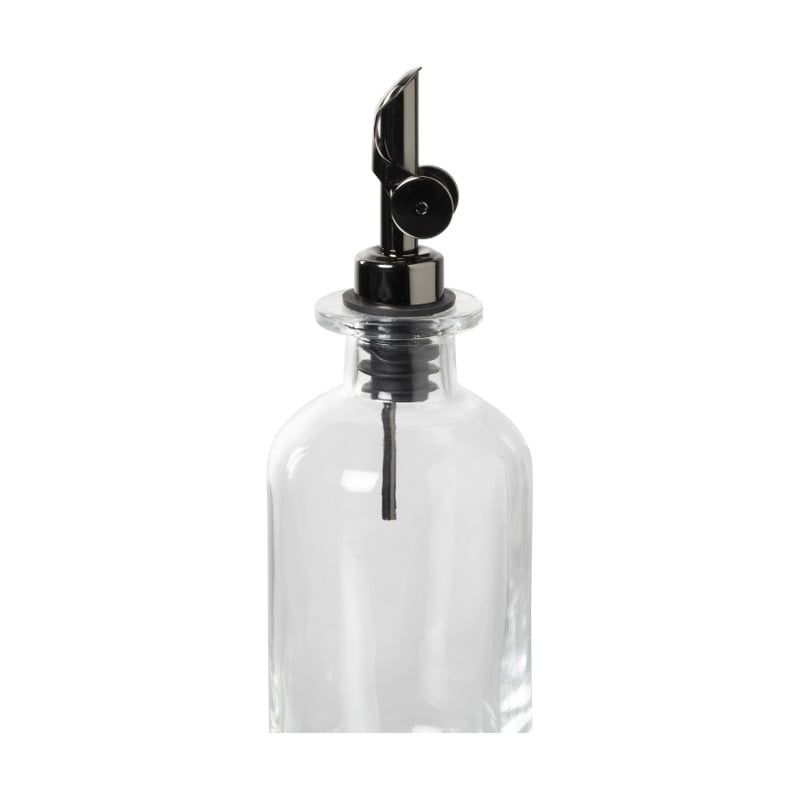 Olie- en azijnfles rond - glas - ø7x21.5 cm - 330 ml