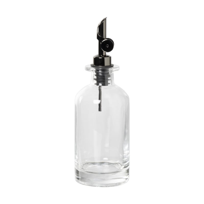 Olie- en azijnfles rond - glas - ø7x21.5 cm - 330 ml