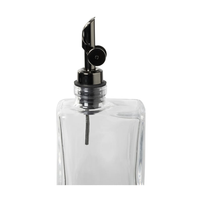 Olie- en azijnfles rechthoekig - glas - 19.5x8x5.5 cm - 290 ml