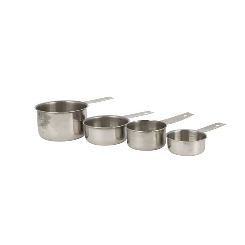 Maatbekertjes RVS - set van 4