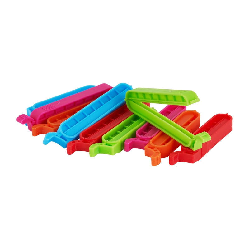 Vershoudclips - multikleur - set van 10