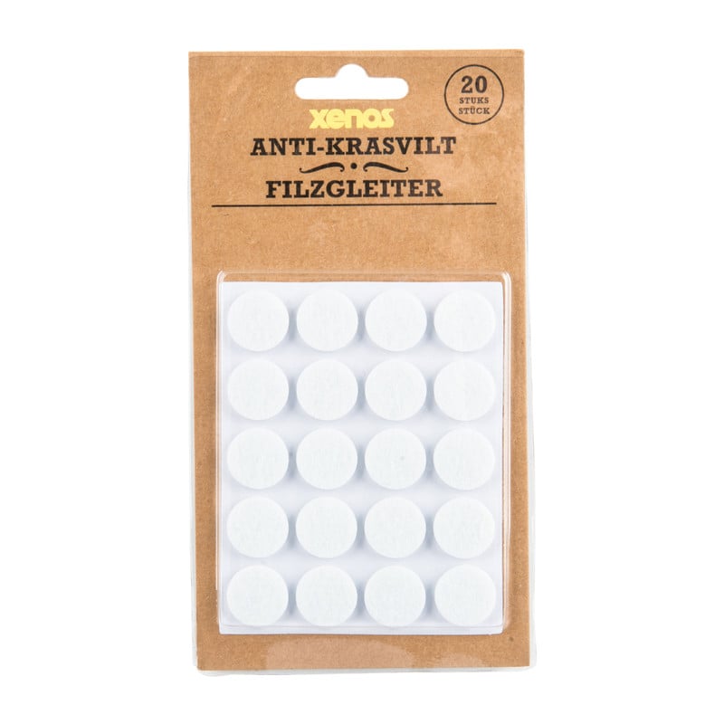 Anti-krasvilt - wit - set van 20