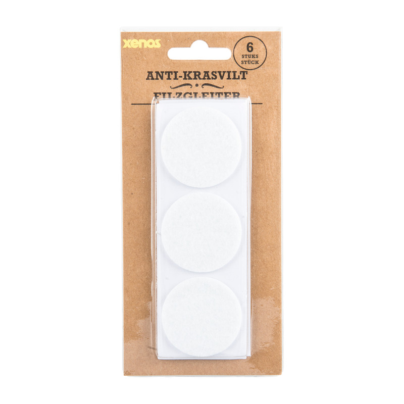 Anti-krasvilt - wit- set van 6