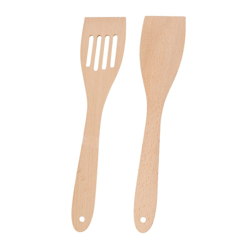 Spatel hout - set van 2