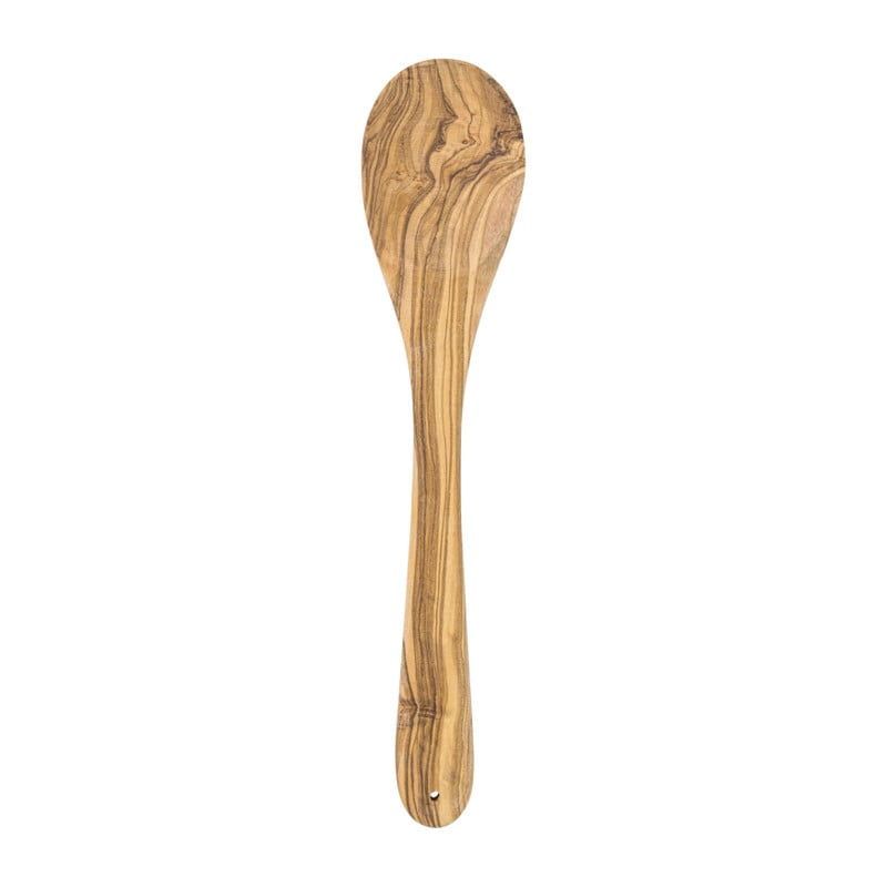 Lepel olijfhout - bruin - 30 cm