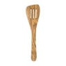 Spatel met gleuven olijfhout - bruin - 30 cm