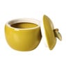 Opbergpot appel met deksel - groen - 8.8x8.2x8 cm