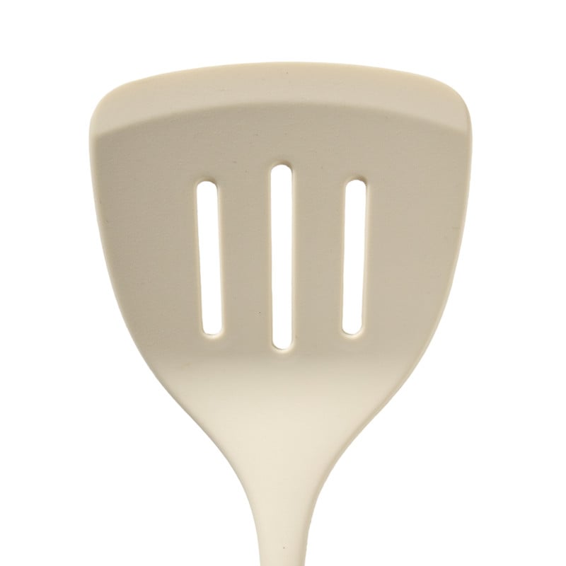 Spatel met gleuf - wit - 34 cm