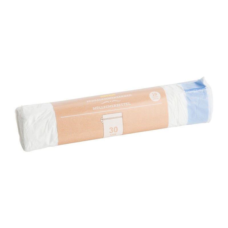 Pedaalemmerzakken met trekband - 30 liter - set van 10