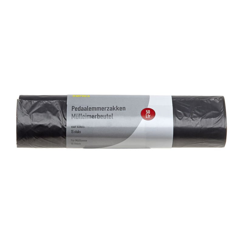 Pedaalemmerzakken - 50 liter - set van 15