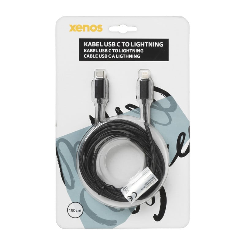 USB-C laadkabel 1,5 m - zwart - Iphone