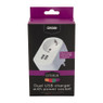 Dubbele USB-lader met stopcontact