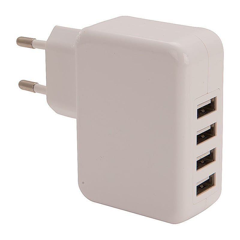 Stekker met 4 USB poorten