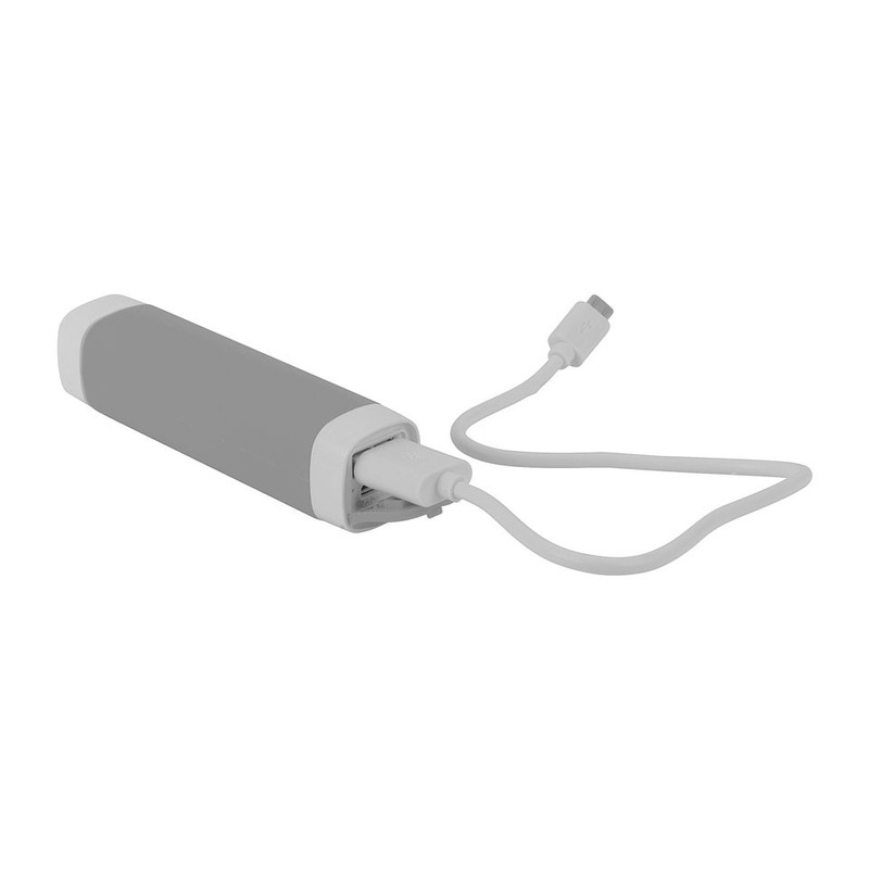 Mobiele oplader - 2600 mAh - grijs