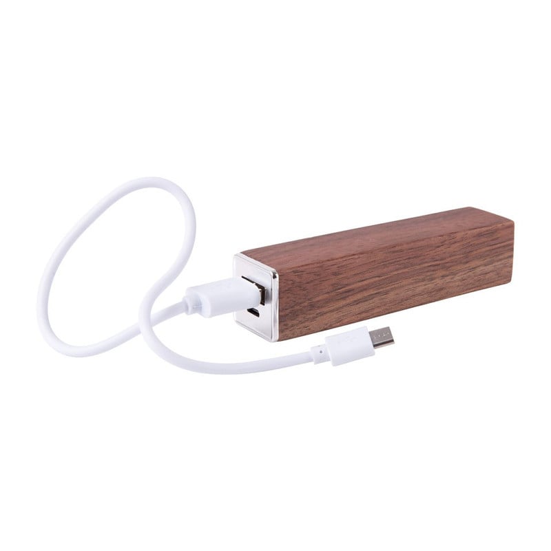 Powerbank hout - 2600 mAh