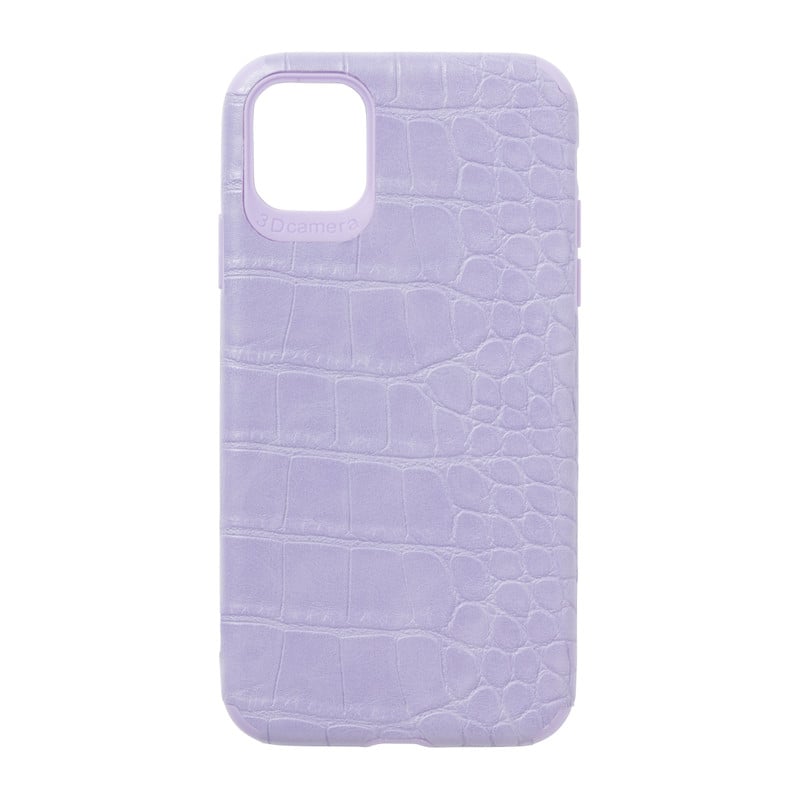 Telefoonhoes croco voor Iphone XR/11 - lila