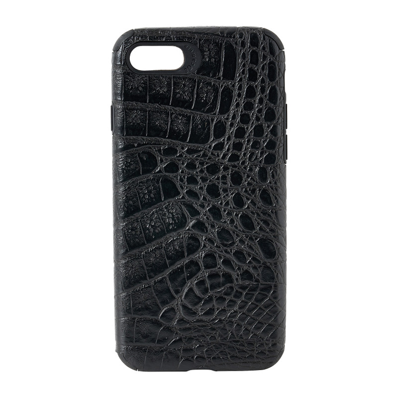 Iphone 7/8 hoesje croco - zwart