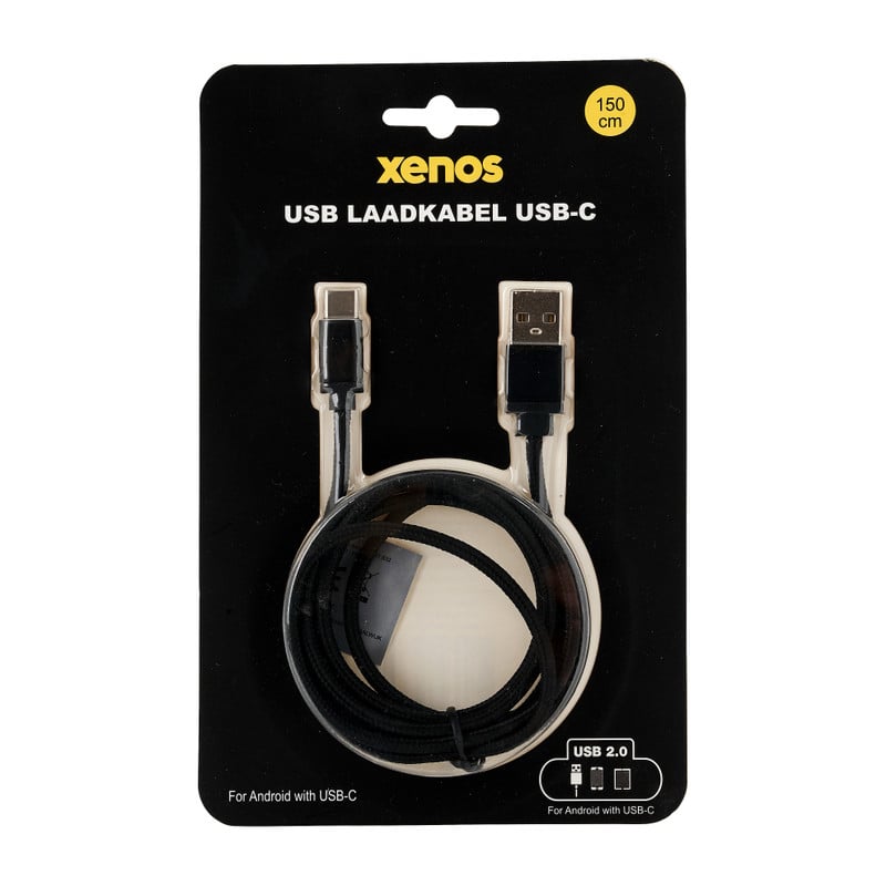 USB-C laadkabel 1.5 m - zwart
