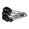Maatlepels industrial - zwart - 5 stuks