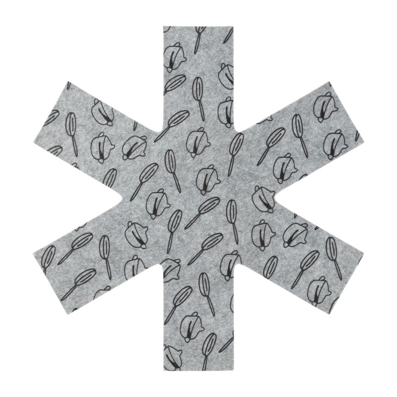 Pannenbeschermer - grijs - set van 3