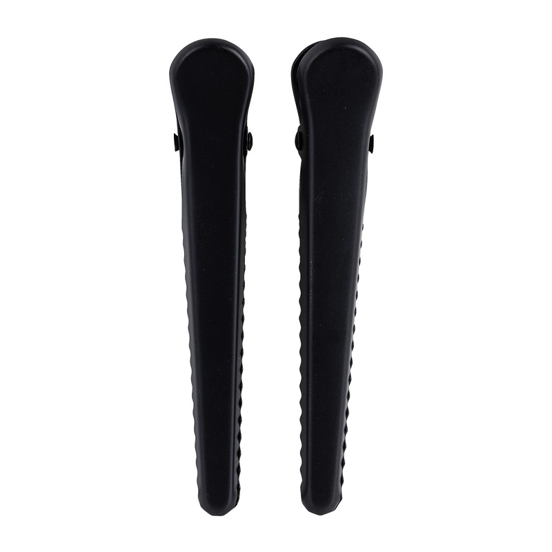 Vershoudclips zwart - 12 cm - set van 2