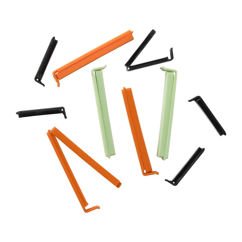 Huishoudclips - kunststof - set van 10