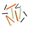 Huishoudclips - kunststof - set van 10