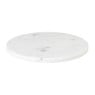 Borrelplank marmer rond - wit - ø28x1.5 cm