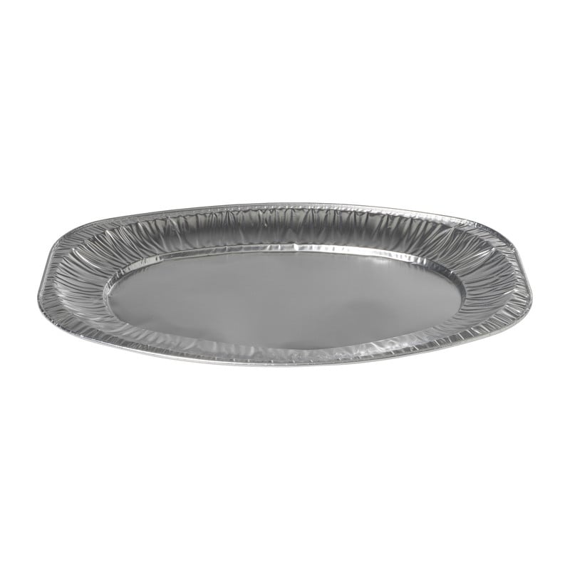 Serveerschaal - aluminium - 2.4x35.2x24.7 cm - set van 3