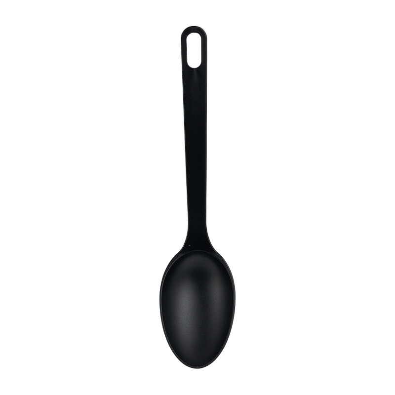 Dienlepel - groot- zwart - 27 cm