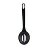 Dienlepel - met sleuf - zwart - 29 cm