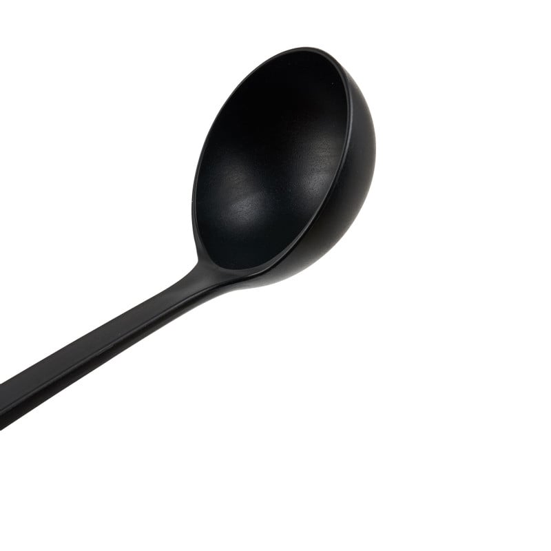 Soeplepel - zwart - 28 cm