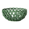 Broodmand keramiek - groen - ø20x9 cm