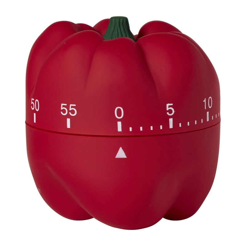 Kookwekker paprika - rood - ø6.5x6.8 cm 