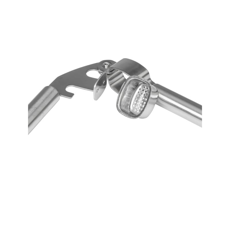 Knoflookpers London - zilverkleurig - 19 cm