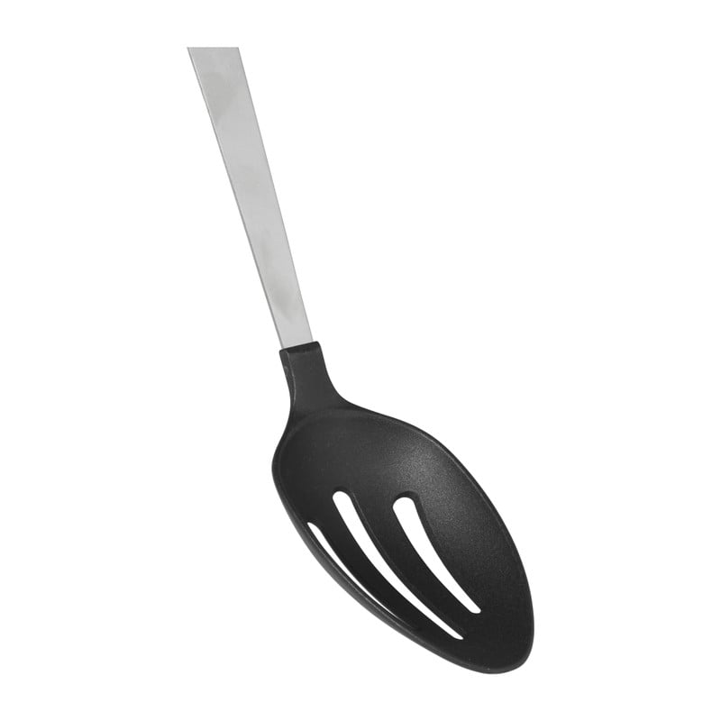 Opscheplepel met sleuf London - zilverkleurig - 32.5 cm