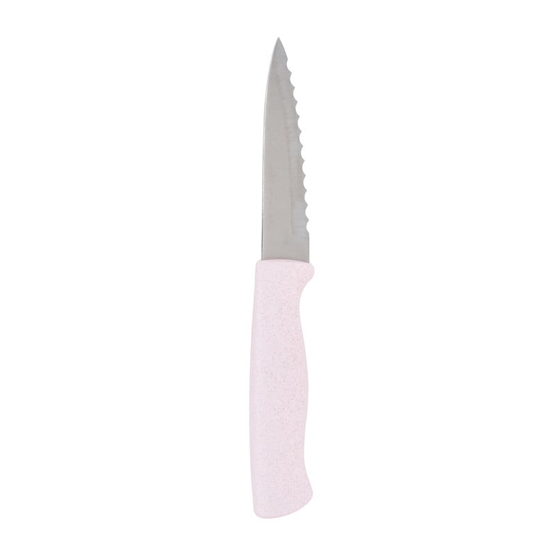 Mes pastel met kartels - diverse kleuren - 19,5 cm
