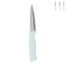 Mes pastel met kartels - diverse kleuren - 19,5 cm