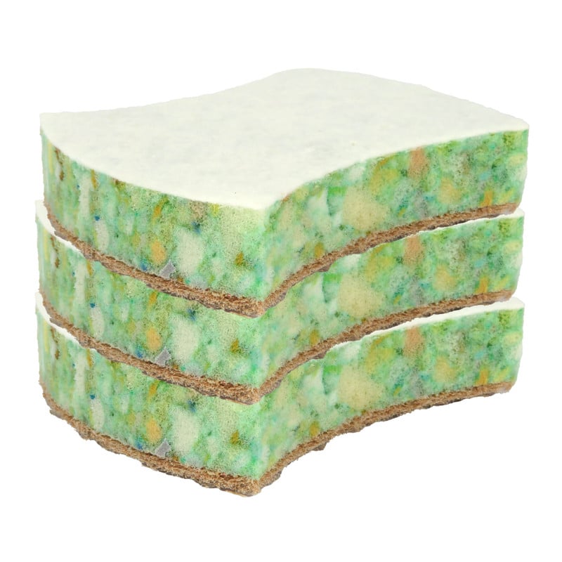 Eco schuurspons - 3 stuks
