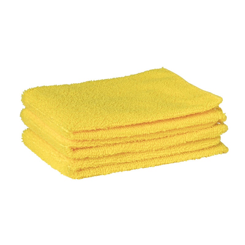Microvezeldoekjes geel - set van 3 - 32x36 cm