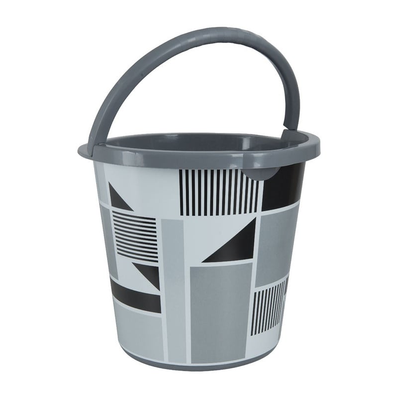 Emmer colour blocking zwart/wit - 10 liter
