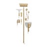 Raamzeem bamboe - beige - 18.4x13x8 cm 
