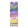 Schuursponsjes super scrubby - multikleur - set van 3