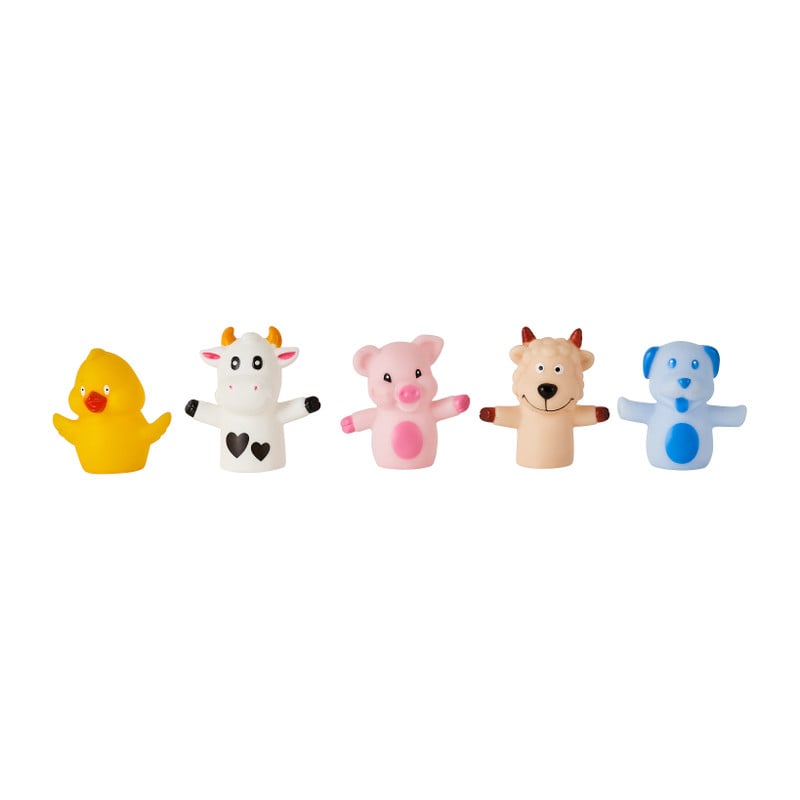 Vingerpoppetjes - dieren - set van 5