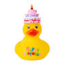 Badeend happy birthday - geel