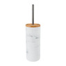 Toiletborstel marmer - wit