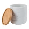 Voorraadpot marmer - wit - 11 cm hoog