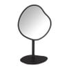 Make-up spiegel organic - zwart metaal - 18 cm 